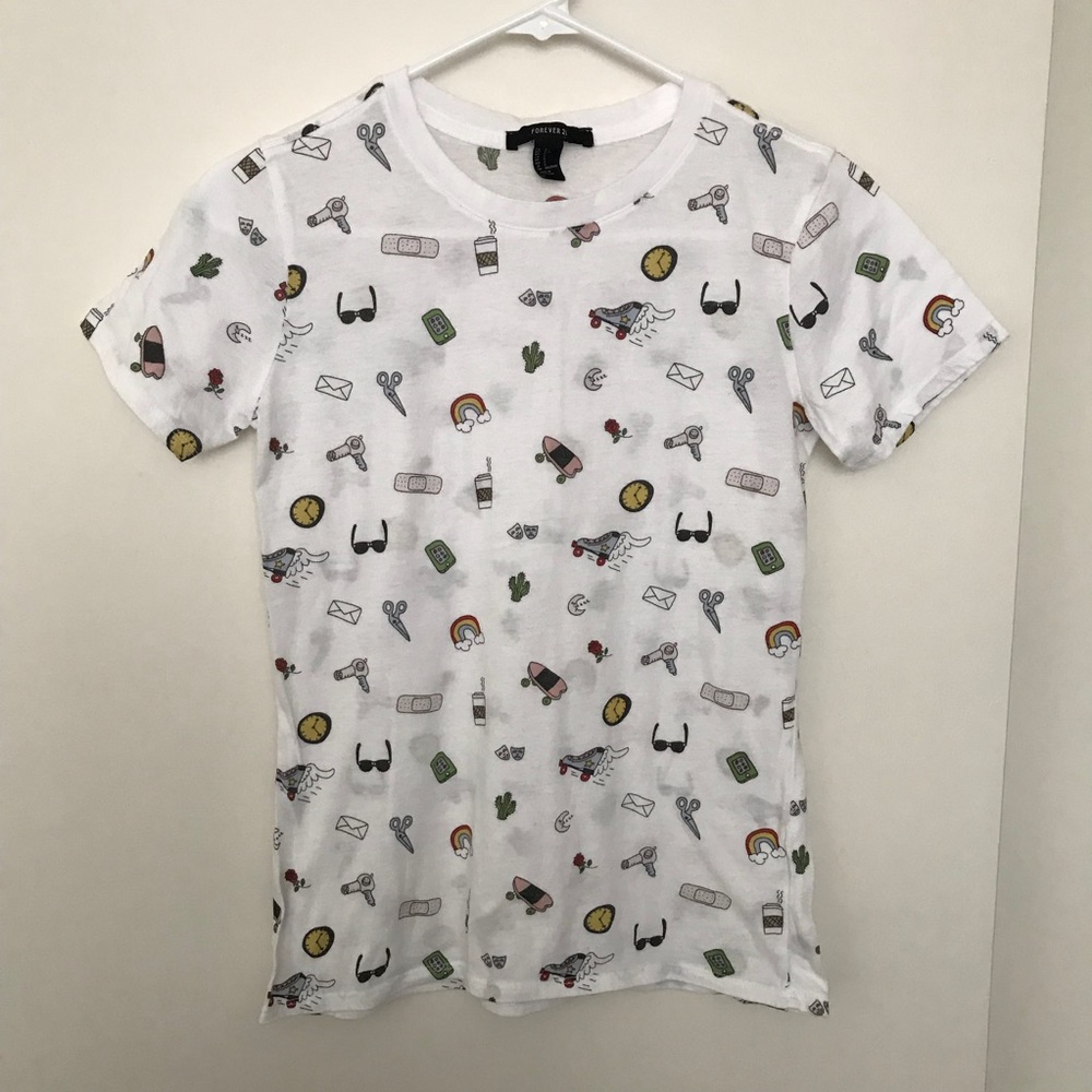 Forever 21 fun print tee